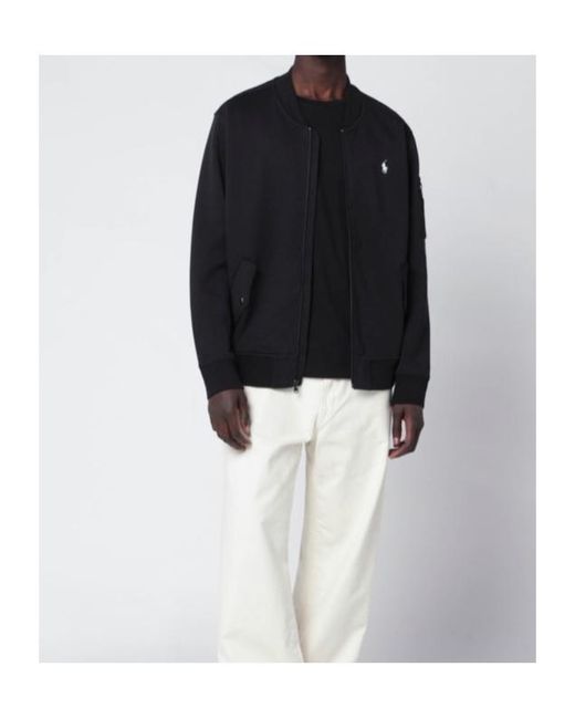 Polo Ralph Lauren Black Zipped Jacket for men