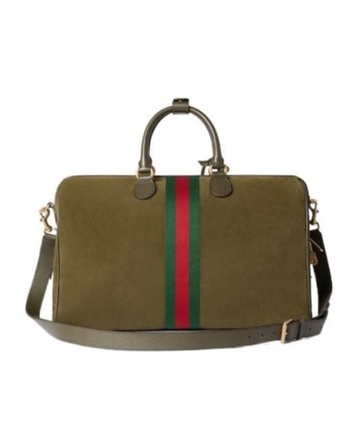 Gucci Green Savoy Medium Duffle Bag