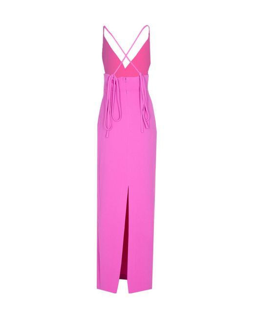 Solace London Pink Milly Backless Dress