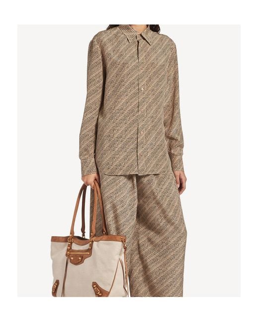 Balenciaga Brown Monogram Shirt