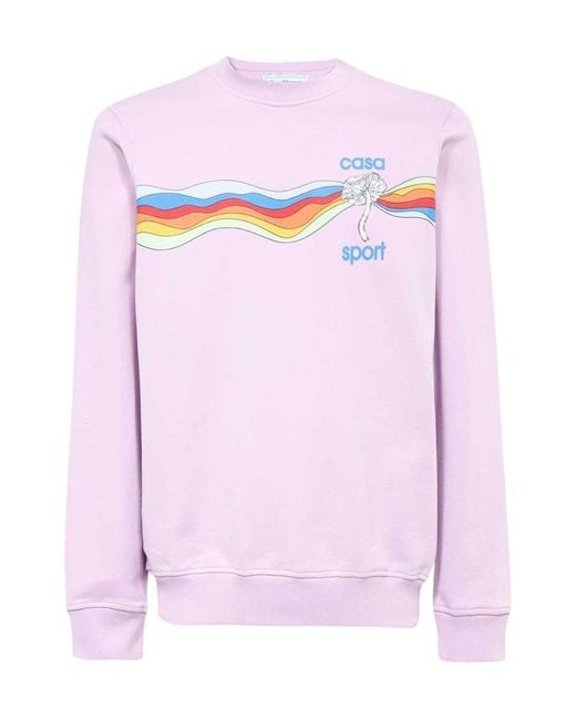 Casablanca Pink Round-Necked Sweater for men