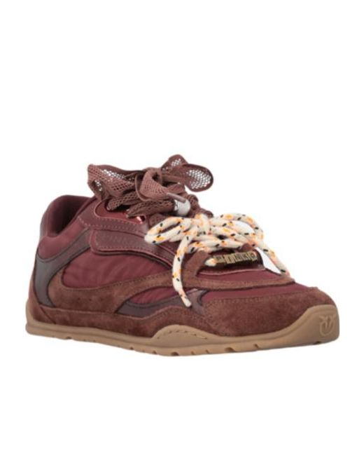 Pinko Brown Yulia 01 Lace-Up Sneakers