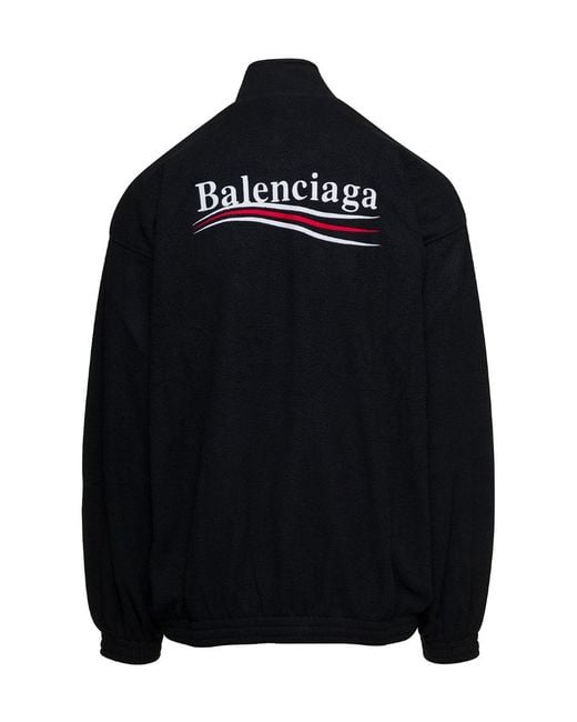 Balenciaga Black Political Campaign Zip-Up Jacket for men