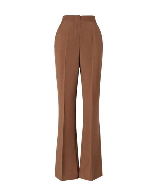 Fendi Brown High-Waisted Flared Trousers