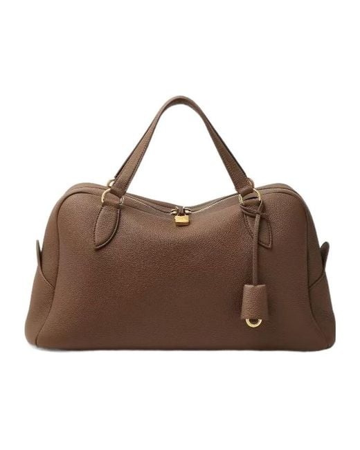 Loro Piana Brown Needle Medium Shoulder Bag