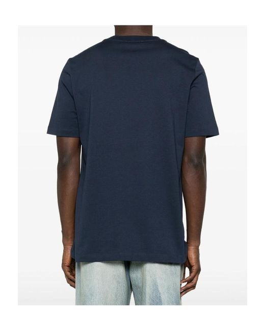 Marni Blue Short Sleeved Crew-Neck T-Shirt for men