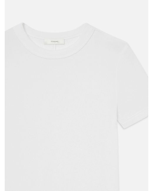 FRAME White The Rib T-Shirt