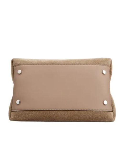 Tod's Natural Logo Embossed Mini Crossbody Bag