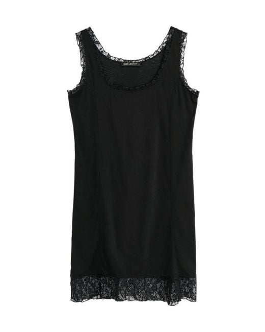 Our Legacy Black Dawn Dress Mist Airveil Cotton