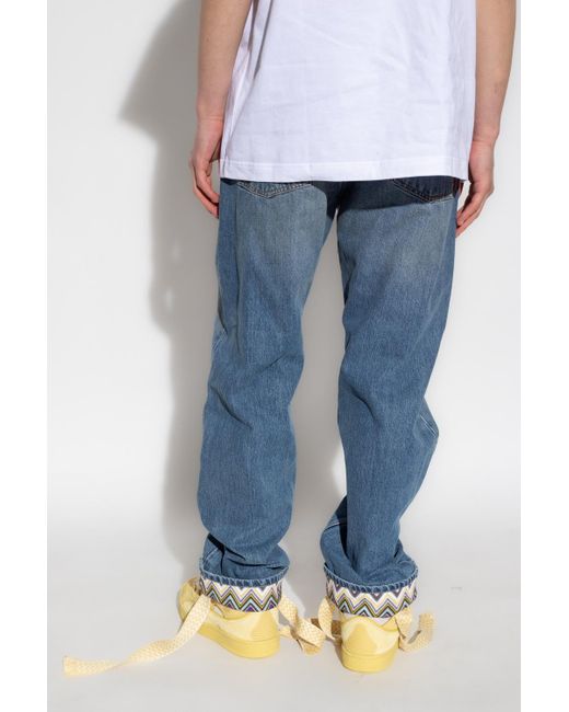 Missoni Blue Straight Leg Jeans for men