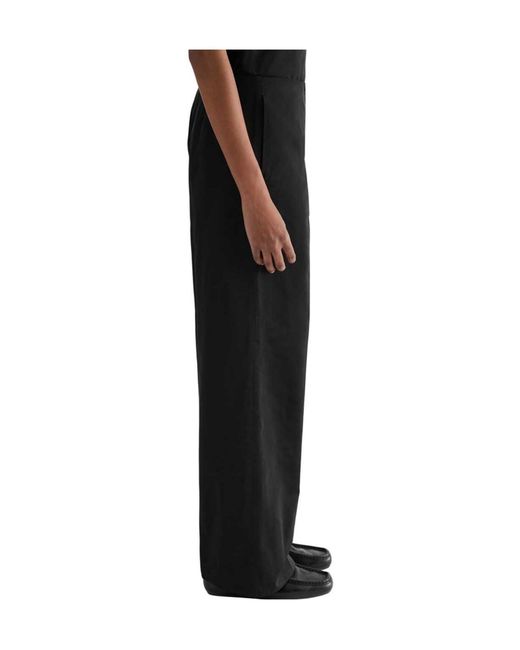 Jil Sander Black Tailored Wide Leg Trousers