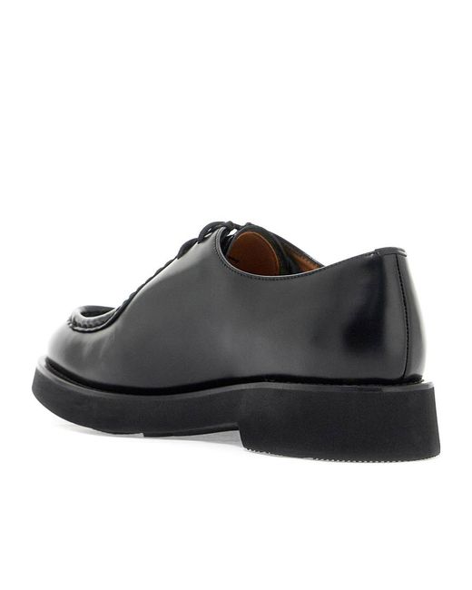 Church's Black Almond Toe Lace-Up Shoes