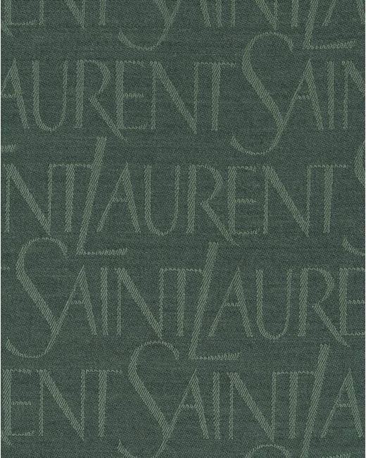 Saint Laurent Green Large Square Scarf