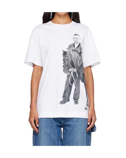 Simone Rocha White Printed T-Shirt