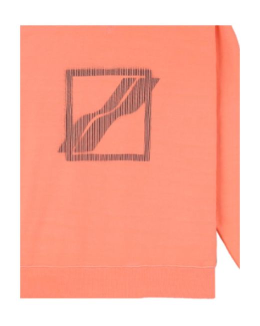 we11done Orange Logo Sweater