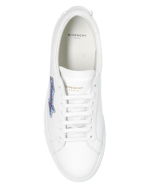 Givenchy White Logo-Patch Sneakers