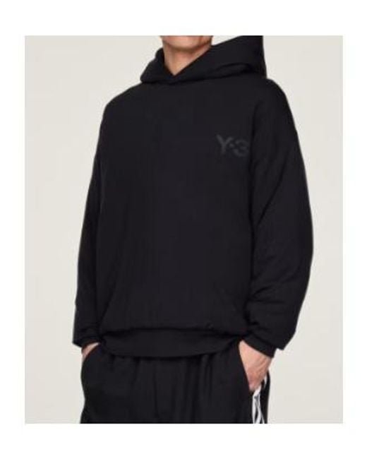 Y-3 Black Padded Hoodie for men