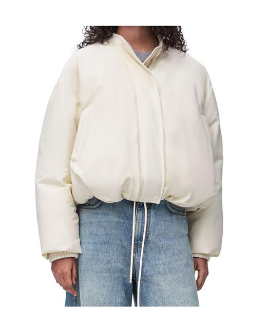 Loewe White Puffer Jacket