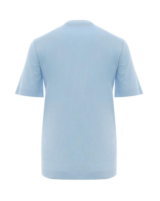 Moschino Blue Heart-Shaped Logo T-Shirt