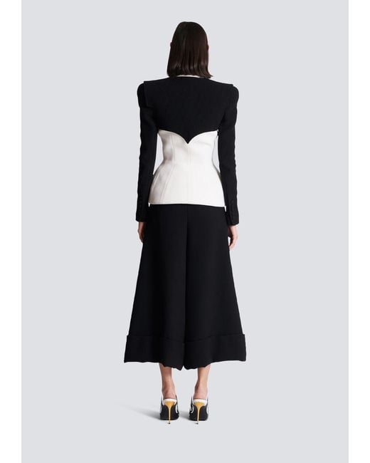 Balmain Black Double Crepe Jacket