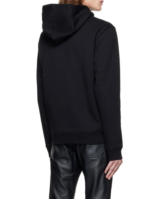 Courreges Black Courrèges Drawstring Long-Sleeved Hoodie for men
