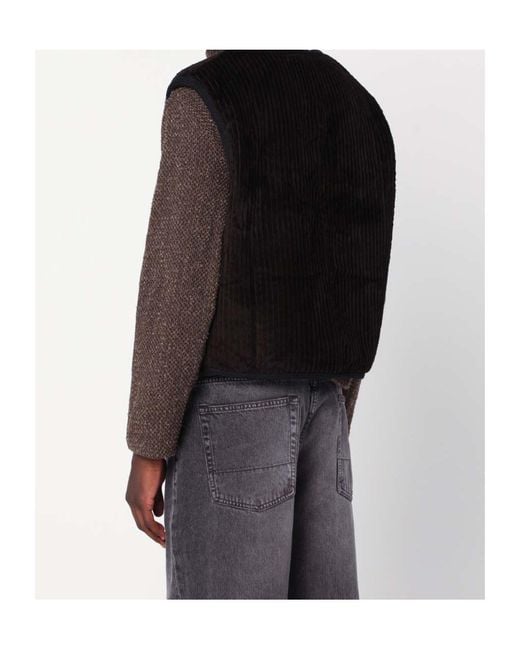 Our Legacy Black Zip-Up Waistcoat for men