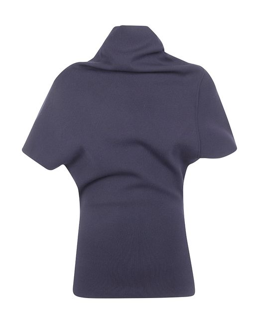 Rick Owens Blue Short-Sleeve Top