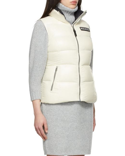 Mackage Gray Logo Quilted Down Vest