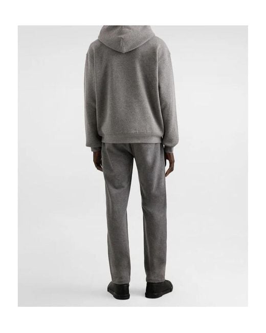 Dolce & Gabbana Gray Logo Patch Jersey Joggers for men