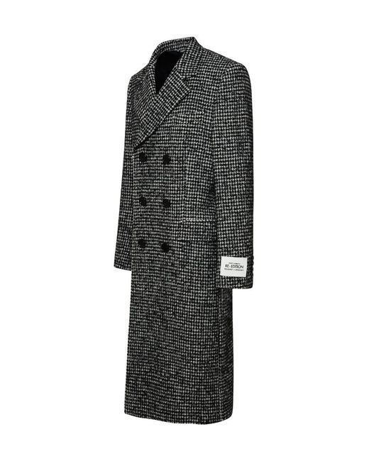 Dolce & Gabbana Black Collared Button-Up Coat for men