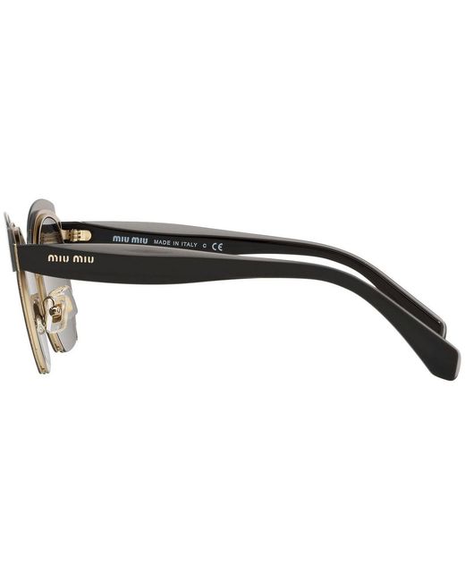 Miu Miu Metallic Logo Sunglasses