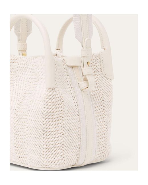Loro Piana White Bale Mini Shoulder Bag