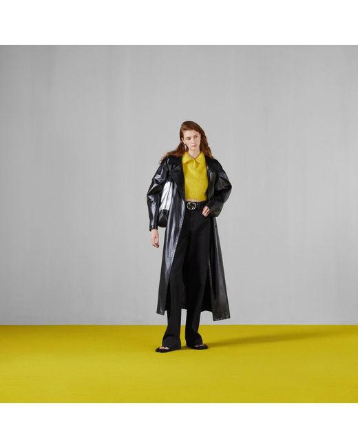 Gucci Black Horsebit Straight-Leg Pants