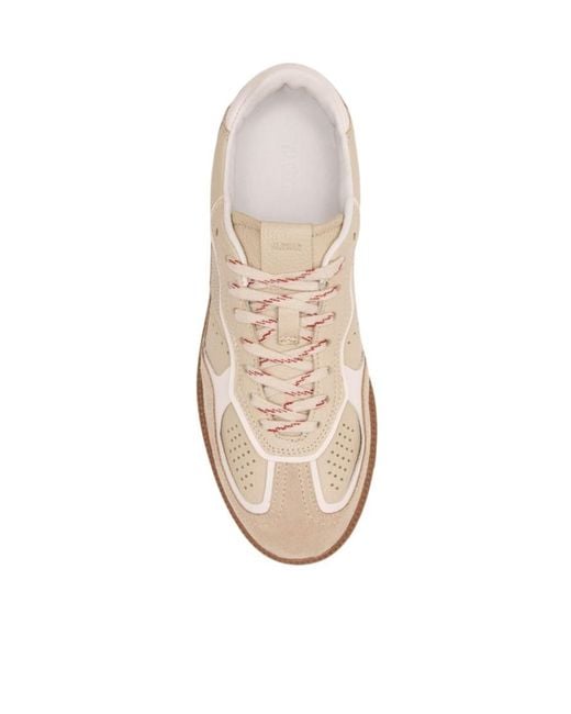 Alohas White Tb.490 Rife Grain Lace-Up Sneakers