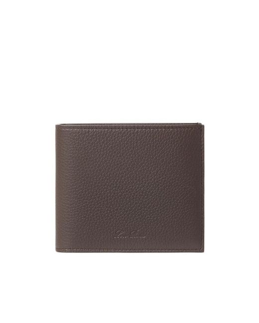 Loro Piana Brown Extra Compact Wallet for men