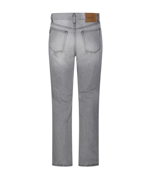 Haikure Gray Logo Jeans for men