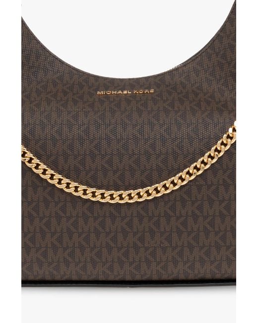Michael Kors Gray Monogram-Pattern Tote Bag