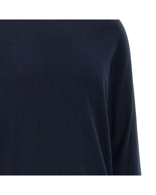 Eleventy Blue Long-Sleeve Knitted Jumper for men