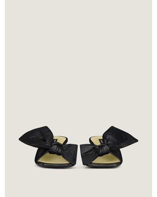 Givenchy Black Boudoir Bow Heeled Mules