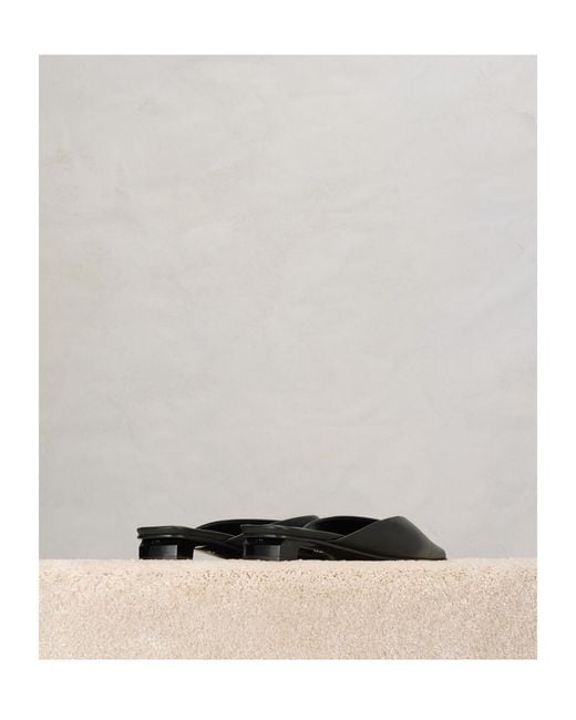 AMI Multicolor Pointed Flat-Soled Muller Shoes