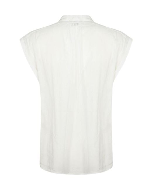 Forte_forte White Sleeveless Shirt