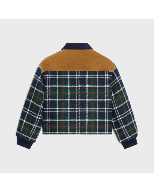 Céline Blue Triomphe Blouson Jacket