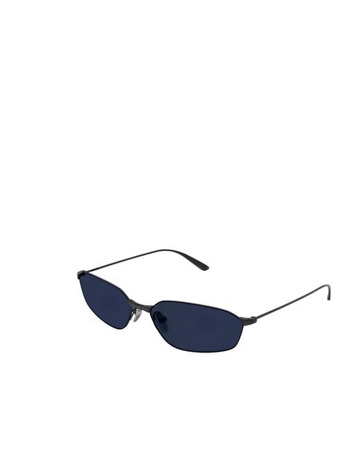 Balenciaga Blue Eyewear Rectangular Frame Sunglasses for men