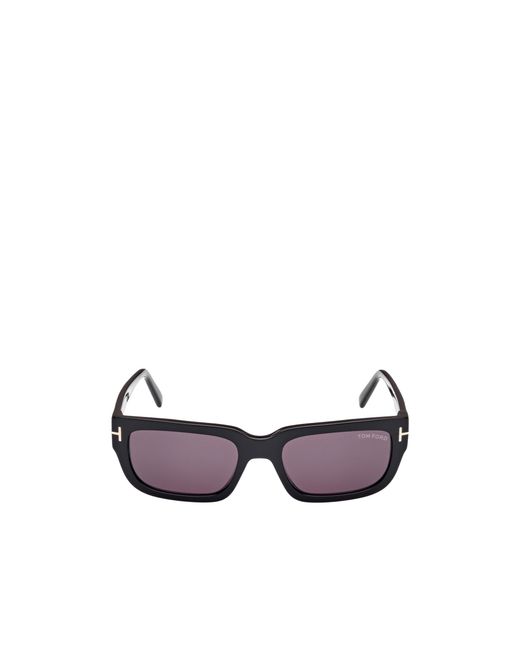 Tom Ford White Eyewear Rectangular Frame Sunglasses for men