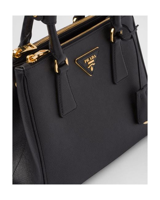 Prada Black Galleria Tote Bag