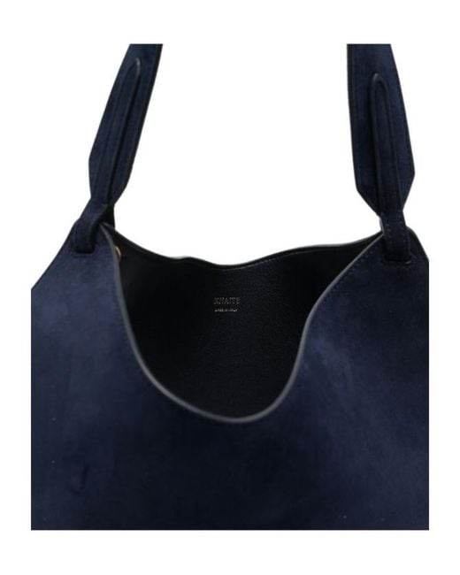 Khaite Blue Mini Lotus Tote Bag
