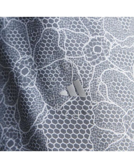 Adidas By Stella McCartney Blue Running Print Jacket