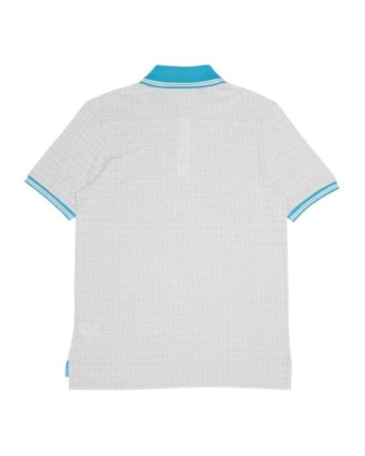 Dunhill White Buckle Short-Sleeved Polo Shirt for men