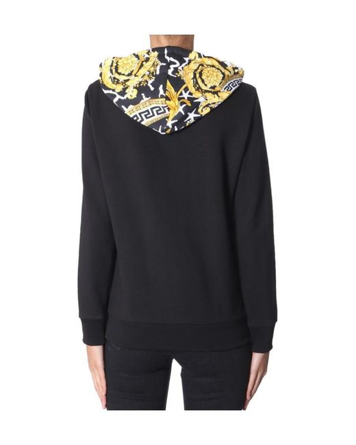 Versace Black Logo Printed Casual Jacket