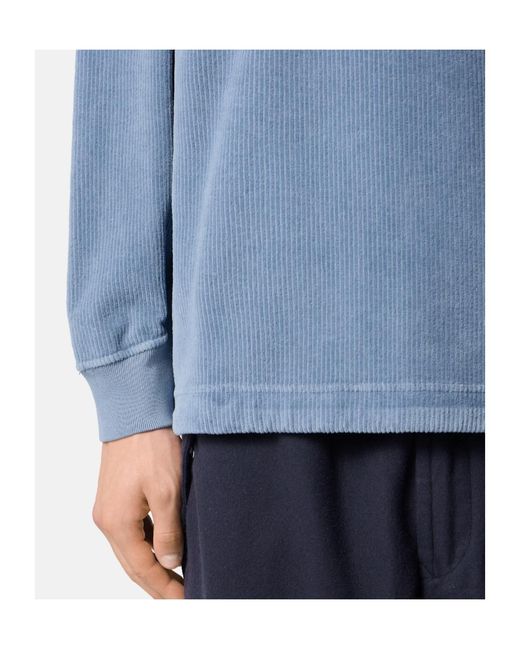 Stone Island Blue Logo-Patch Sweater for men
